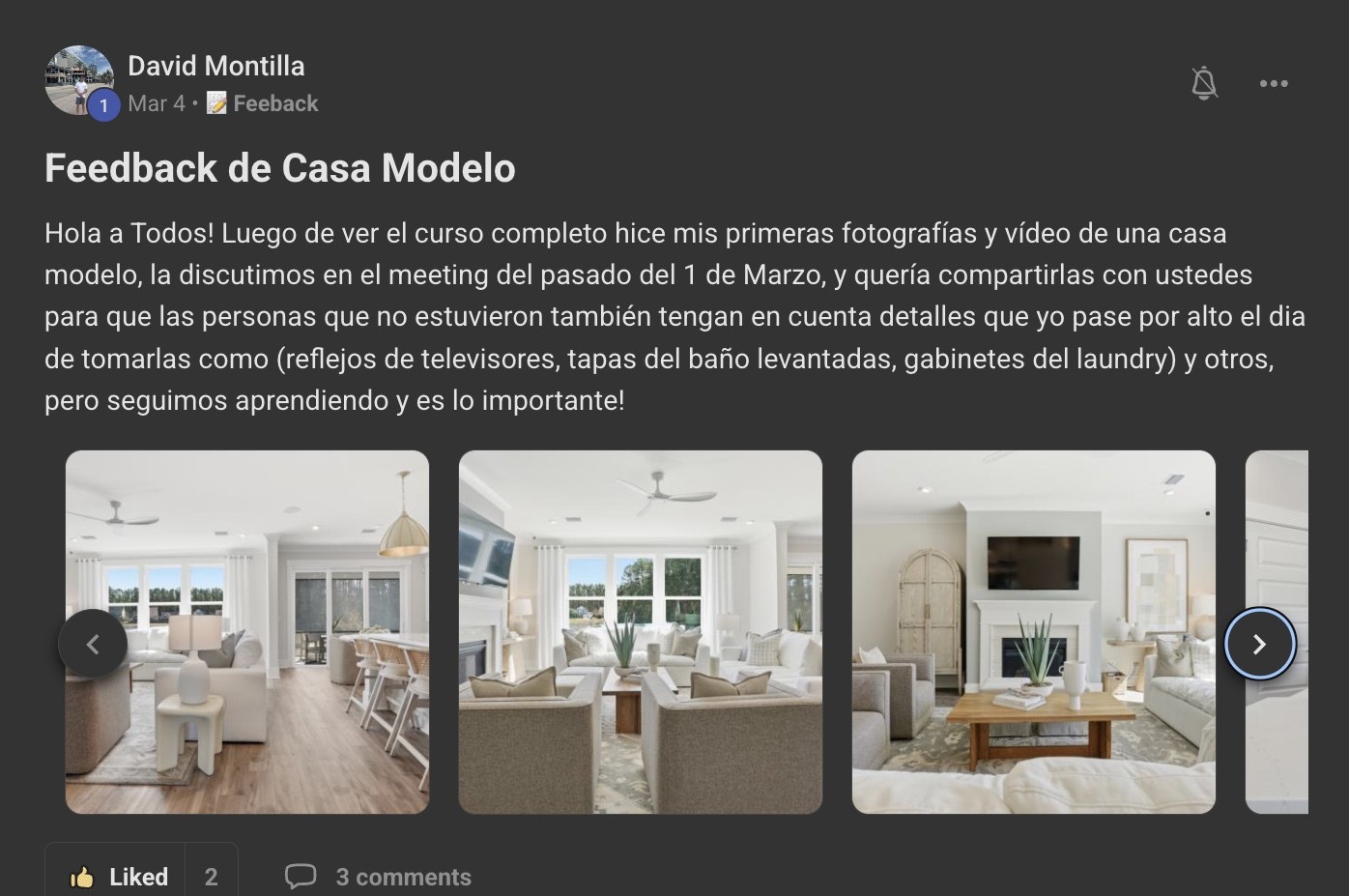 Casa modelo de David Montilla